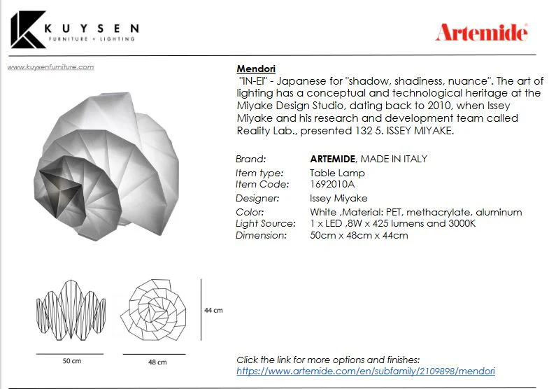 Artemide Mendori Table Lamp - Image 2