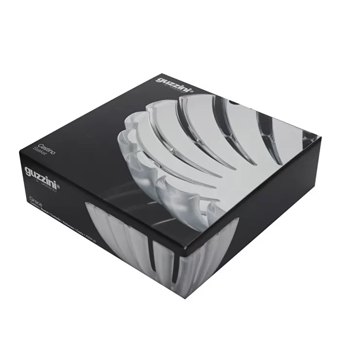 Guzzini Grace basket 25x6.5 cm clear - Image 4