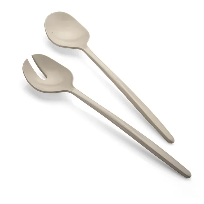 Guzzini Tierra 2pc salad server milk white - Image 2