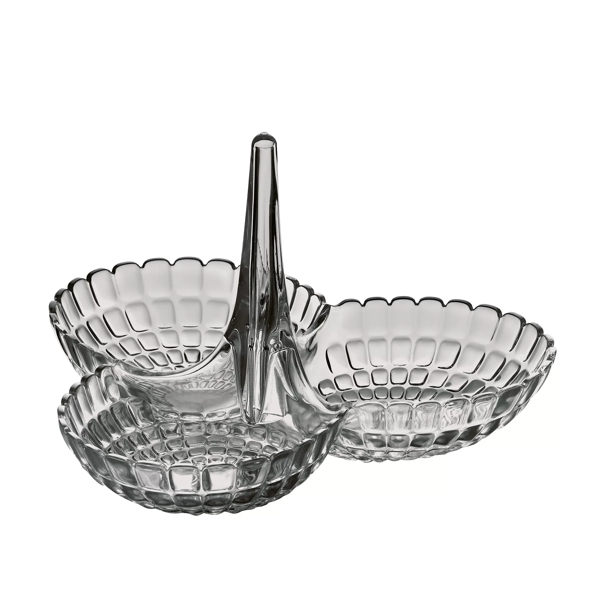 Guzzini Tiffany hors d'oeuvres dish sky grey