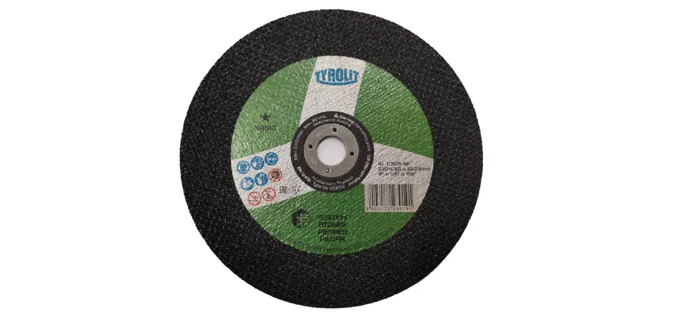 TYROLIT - TN. 223.019 - BASIC 1 STAR - STRAIGHT CUT-OFF WHEEL 9" FOR STONE