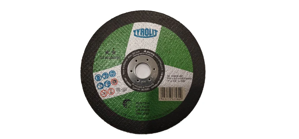 TYROLIT - TN. 367.580 - STANDARD 2 STAR - STRAIGHT CUT-OFF WHEEL 7" FOR STONE